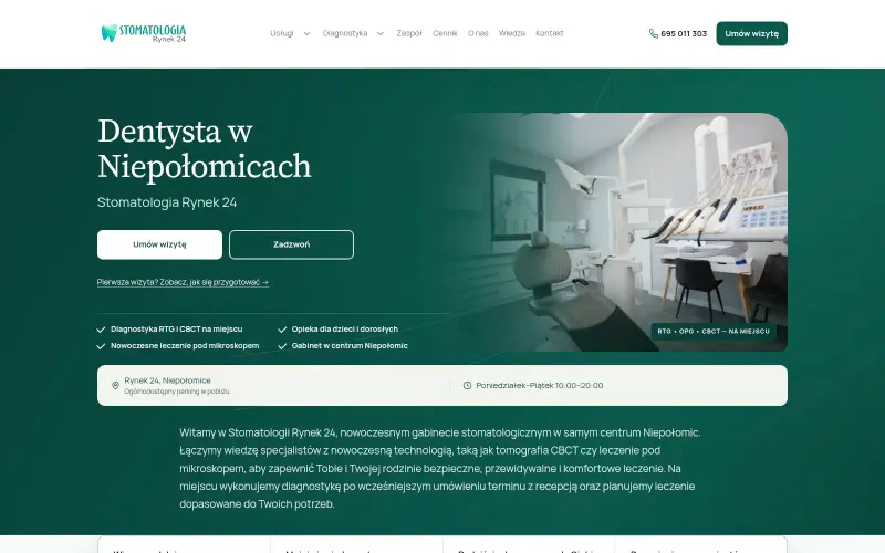 Strona firmy Stomatologia Rynek 24